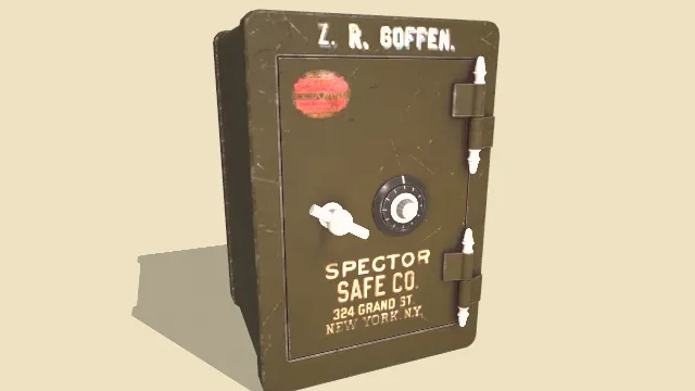 复古破旧的保险箱