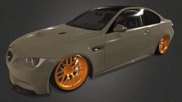 宝马M3E92汽车跑车豪车小轿车模型