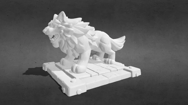 迷你动物 野狼stl.stl