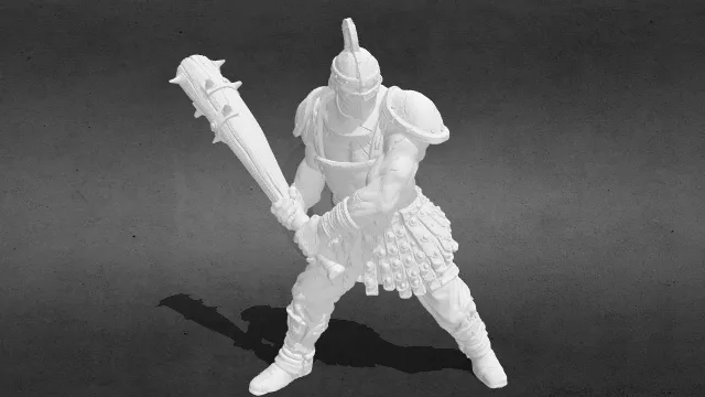 战壕远征 野蛮 持棒战士 鬼面兽stl.stl