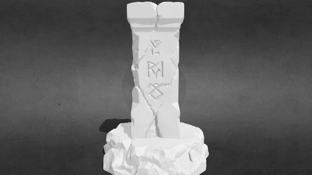 远古矮人石柱01stl