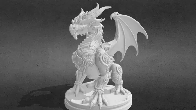 龙族奇幻风格手办obj.obj