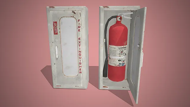 复古灭火器  安防设备  应急灭火工具  红色干粉灭火器