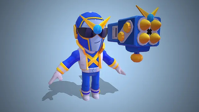 卡通战士  远程狙击型角色  布洛克  荒野乱斗  火箭筒