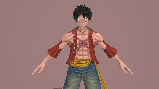 风格路飞战损形态模型