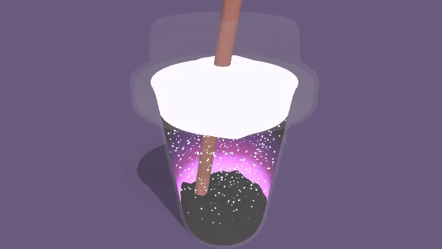 星空珍珠奶茶饮料奶油