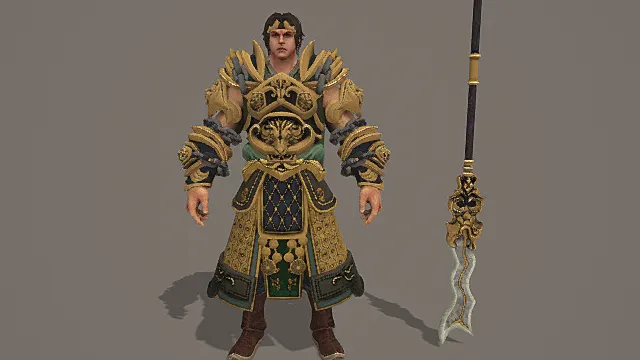 金鳞虎将·猛将型古风先锋战甲套装