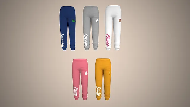 联名卫裤  休闲家居风  束脚运动裤  软萌可爱风