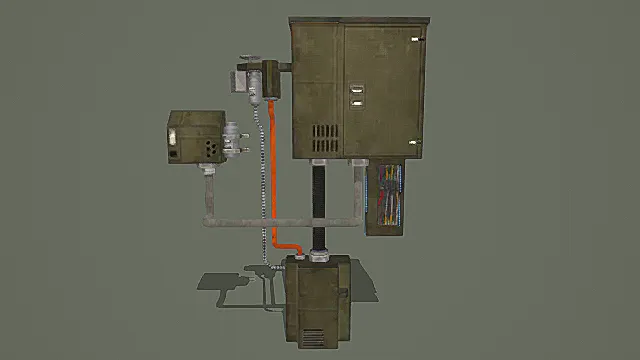 复古做旧工业风电力控制装置组合