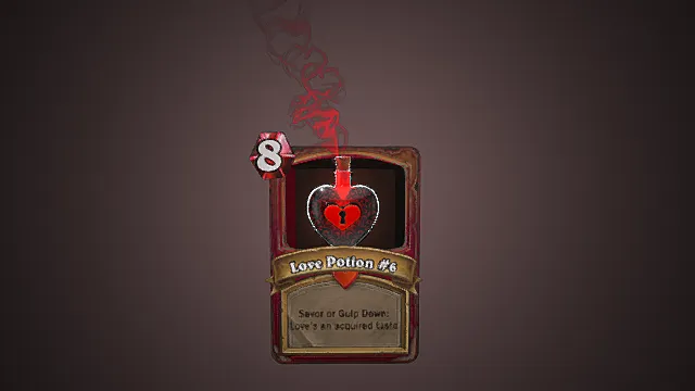 “Love Potion #6” 爱情魔药卡牌模型