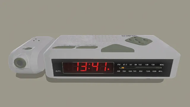 3D卡通风格电子闹钟模型，创意设计（3D设备、卡通风格、现代电子风，设备设计主题）
