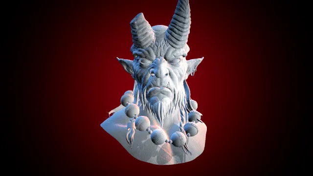 兽头 打印模型 雕刻模型 魔兽