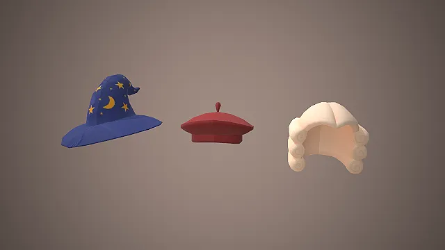 卡通帽子  巫师帽  装扮道具  假发造型  装饰道具