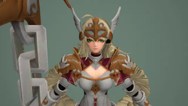 卡通女武神   女战神 人物游戏角色模型带绑定