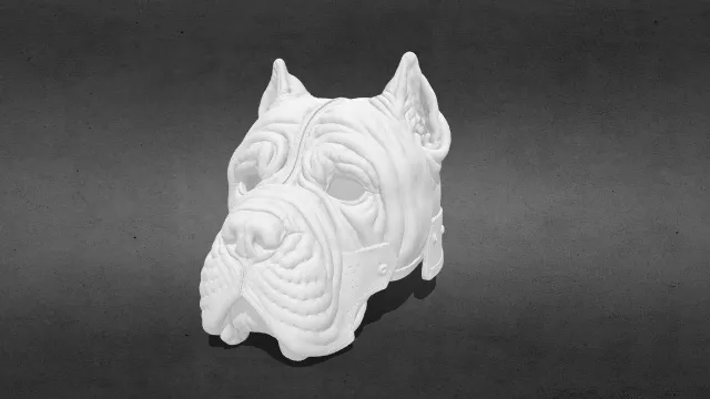 那不勒斯獒犬头盔stl.stl