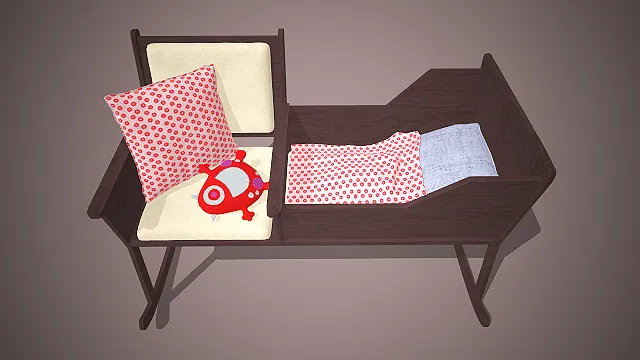 婴儿家具  摇篮座椅一体  亲子互动  多功能设计