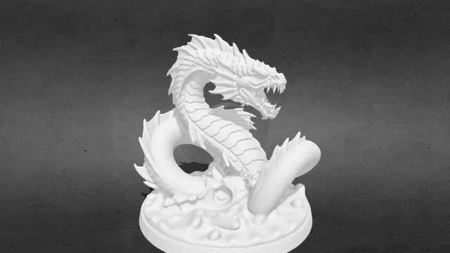 海蛇恐怖 利维坦 水龙stl.stl