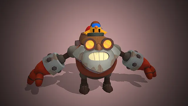 dyno  卡通渲染  游戏角色  机械战士  荒野乱斗