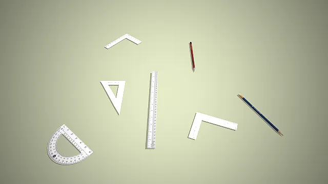 绘图工具组  场景素材  教学工具  三角尺