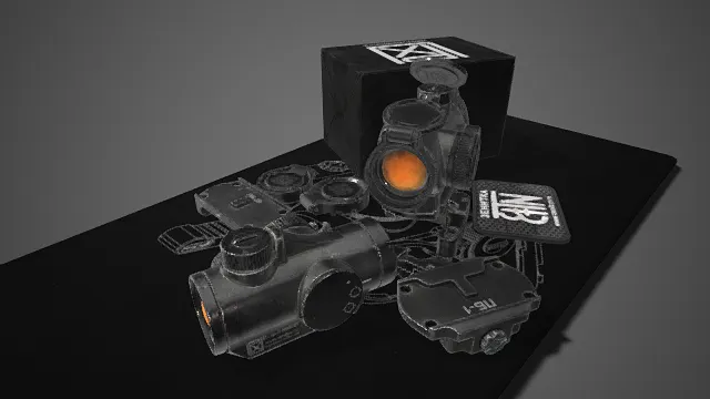 战术风格  光学瞄准镜套装  光学设备  专业工具  功能性  风格化  军事  