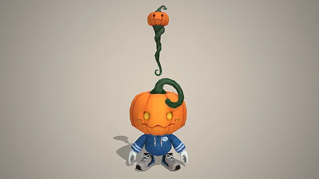 南瓜头学生仔  卡通萌宠  万圣节主题  趣味搞怪