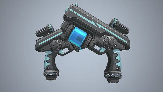 脉冲双枪  科幻武器  能量核心  未来机甲风