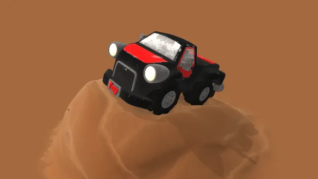 玩具拾取卡车沙地道具越野车沙漠