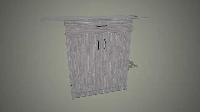 浅灰木纹  美发店工具柜  简约现代  沙龙专用