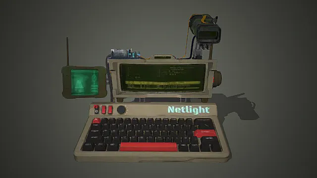 废土赛博终端设备模型