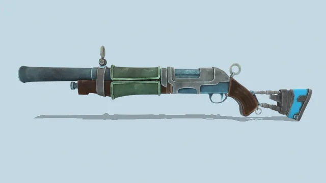 写实风格化的霰弹枪武器道具
