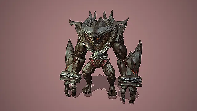 烬岩缚链魔像  暴戾角色  魔像模型  怪物模型  游戏模型