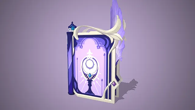 宗室秘法录  原神法器  魔法书造型  水晶羽翼装饰