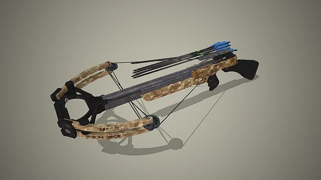 复合十字弩  沙漠迷彩涂装  狩猎远程武器  做旧金属