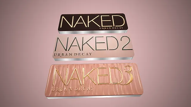 三款写实风格的NAKED3D眼影盘美妆模型