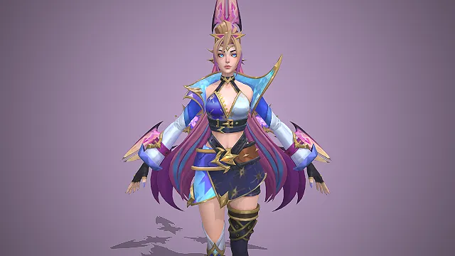 英雄联盟  艾瑞莉娅  高机动近战  紫金渐变