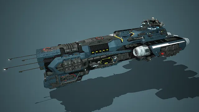 D.S.S. Harbinger 战列巡洋舰 3D模型