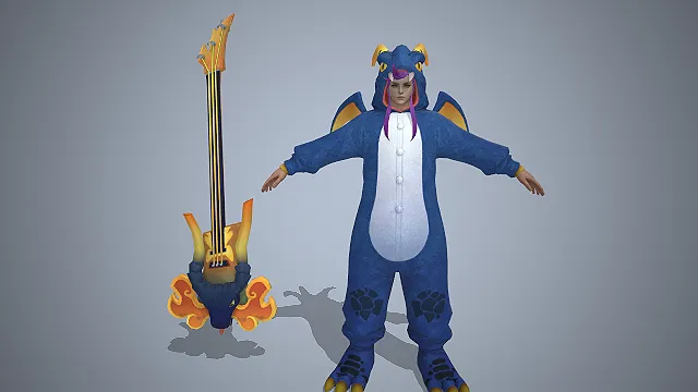 王者荣耀高渐离  玩趣恶龙  萌系反差  趣味休闲风