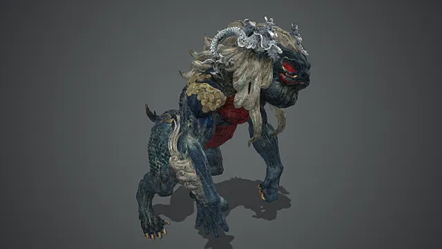 上古怒目异兽模型