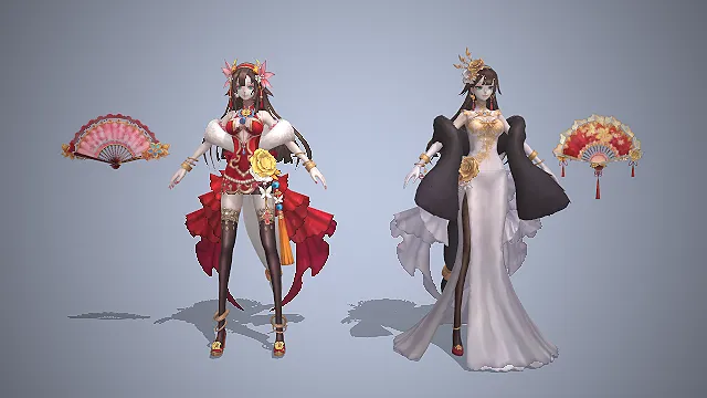 国风旗袍  中式旗袍  古风服饰设计  优雅御姐