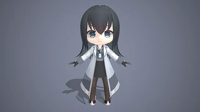 黑长直  职场知性风  科研风  Q版角色