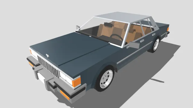 皮卡车 复古设计 绿色 商务.fbx