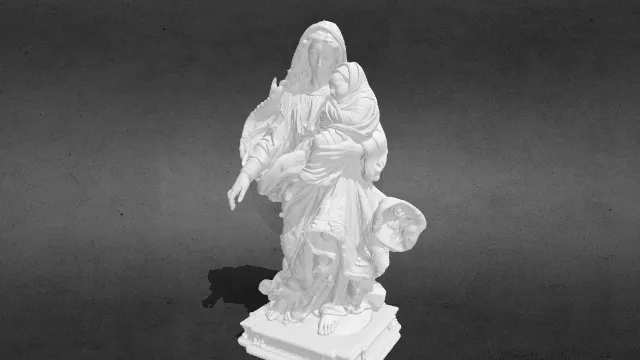 圣母玛利亚与圣子stl.stl