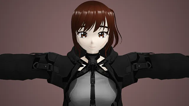 Elle - 科幻动漫女孩 3D模型