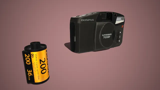 奥林巴斯  胶片相机  Superzoom 700BF 相机   自动对焦  便携相机  复古