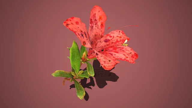 艺术化  杜鹃花枝  融合元素  花漾印花  灵动  蜜蜂  装饰