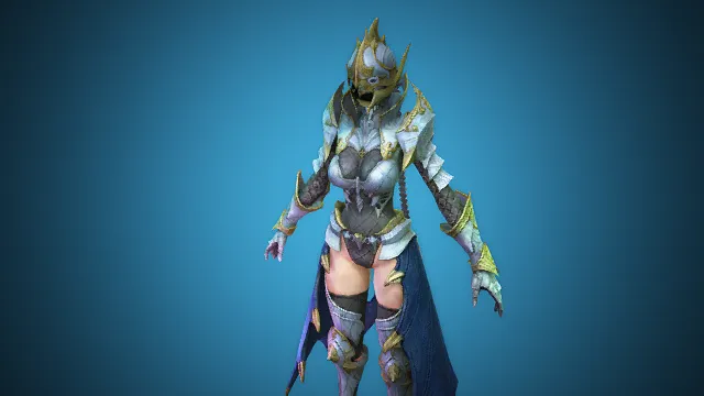 霜翼银甲女武神  银甲女战士  披风女武神  女性BOSS  游戏角色