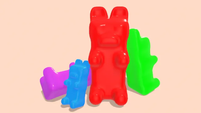 可爱软糖熊糖果零食点心