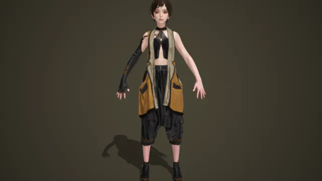 星刃 - 莉莉（观星者外套） 3D模型