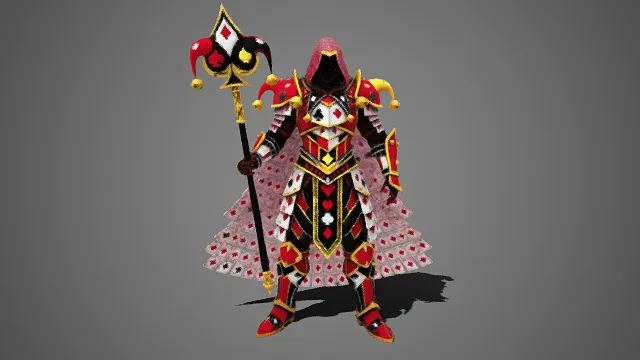 扑克  小丑元素  铠甲  荒诞  华丽  铃铛