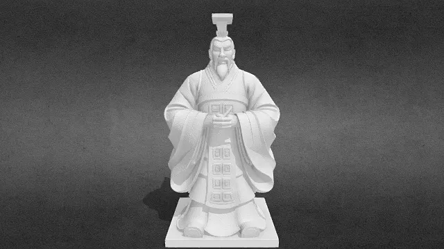 秦始皇雕像obj.obj